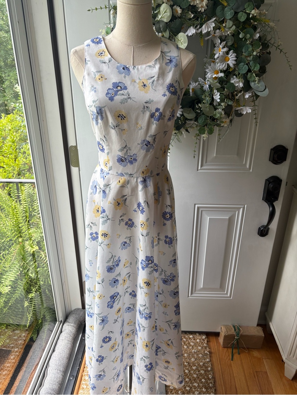 Vintage 90’s 100% Cotton Laura Ashley  Maxi Dress  Floral Print